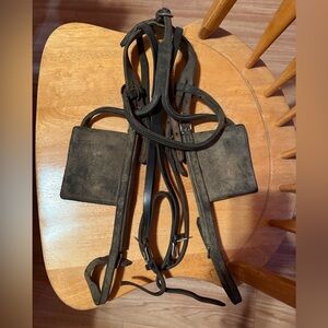 Vintage driving bridle